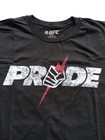 Ufc Pride Fighting Faded Logo Mens T-shirt Black Large 