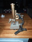 Rare Antique Bausch   Lomb Brass Iron Physician s Microscope Patented 1876