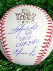 Jose Altuve   Francisco Liriano Signed Insc 2017 W s  Baseball   jsa   Bas  Cert