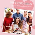Happy Birthday Crown And Sash Kit For Women And Girls - Rhinestone Tiara And Sas