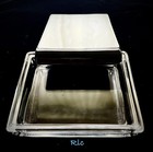 Fostoria  2618  Ebony Snd Crystal Cigarette Box And  Cover  1954-62  Htf