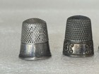 Lot Of  3  Sterling Silver Thimbles Vintage Antique 12 Grams