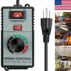 For Router Fan Variable Speed Controller Electric Motor Rheostat Ac 120v 15a Usa