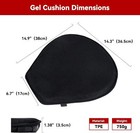 Motorcycle Seat Comfort 3d Gel Seat Cushion Pressure Relief Air Pad Universal Us