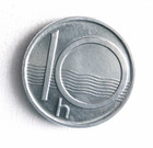 1993 Czech Republic 10 Haleru  - Au unc From Roll - Free Ship - Bin  lc110