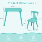 Kids Table And Chair Set  Wooden Children Playroom Furniture  Windsor Design    