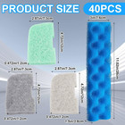 40 Pcs Replacement Filter Media Kit Compatible With Fluval 406 407  Aquarium Fil