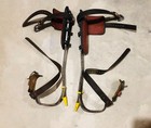Vtg We Bell System Buckingham Linesman Pole Tree Climbing Gaffs Spikes Pads