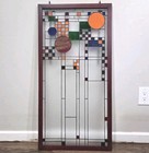 After Frank Lloyd Wright Stained Glass Window Panel 40    Hanging Suncatcher Decor