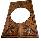 4 Flower Branch Wood Carving Panel 10 43 In Antique French Architectural Salvage