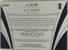 A  J  Reed 2017 Panini Immaculate 5 Game Used Jersey Logo Patch Sp  99 Astros Aj
