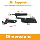 Truck Tailgate Assist Lift Support Struts Shocks Damper For Toyota Hilux Revo