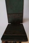 Early Primitive Wooden Make Do Wall Candle Shelf Best Original Green Paint 
