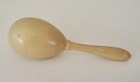 Small Antique Wooden Darning Egg Sewing Tool - Ivory - 4 5  Long