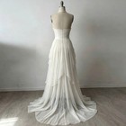 A Line Halter Neck Sleeveless Evening Dresses Floor Length Sweep Train Prom Gown