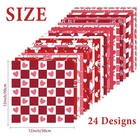 48 Sheets Valentine Craft Paper 12 X 12 Scrapbooking Paper  Red Valentine s Day