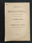 1894 Antique Buffalo Top Co  Buffalo Ny Carriage Tops Catalog Cushions Dashes