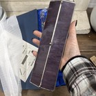 Vintage Kaleidoscope Purple Stained Slag Glass-prismatic Oil Stars Wand     Box