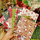 12 24pcs Christmas Paper Pad Floral Scrapbooking Album Junk Journal Card Diary