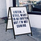 Heavy Duty A Frame Sidewalks Signs 24  X 36  Dual-sided Chalkboad Message Board