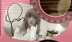 T Swift Signed 38  Totured Poets Department Pink Acoustic Guitar Psa Holo