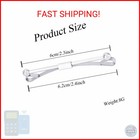2 Pcs Gold And Silver Tie Clip Collar Bar Pin Set For Men  Metal Shirt Collar Ho