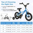 12 Inch Kids Training Bikew  Removable Training Wheels Pneumatic Tires
