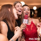 Mockins Red Bluetooth Karaoke Microphone For Kids With Built In 
