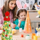 2 Pcs Foam Cone Shapes Office Children Polystyrene Tree