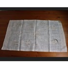 Vintage American Pewter Design Linen Cloth Tea Towel Cups Teapots Inkwells