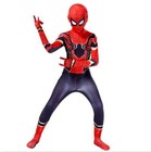 Cosplay Spiderman Costume Superhero Bodysuit Jumpsuit For Kids Halloween Party