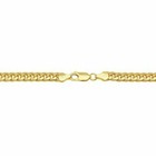 10k Yellow Gold 4mm Miami Cuban Link Chain Necklace Men s Women Size 18  Hollow