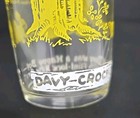 Vintage Davy Crockett Glass Yellow Tumbler  Approx Size  4-1 2  X 2 -1 2 u163 13