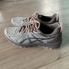 Asics Frequent Trail Women s 11 Grey Carbon Pink Lace-up Athletic Shoe