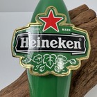 Vintage Classic 11 5  Heineken Draft Beer Tap Wood Handle Green gold Man Cave