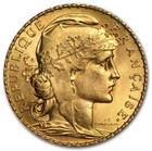  1899-1914  France Gold 20 Francs - French Rooster -  1867 Oz  Coin