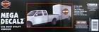 Harley Davidson Orange Bar   Shield Extra Large Trailer Decal Sticker  29  X 37 