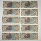 2011 Disney Dollar Bills  1 Pirates Queen Annes Revenge Consect Serial Lot Of 10