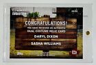 Topps Walking Dead Evolution Dual Relic Card Daryl sasha   15 50