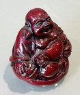 Vintage Antique Asian Chinese Japanese Carved Wood Buddha Monk Netsuke Figurine