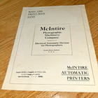 1910s Mcintire Photographic Machinery Co  Automatic Printers For Photographers