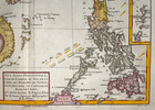 Philippines Taiwan Siam 1780 Rigobert Bonne Antique Engraved Map 18th Century