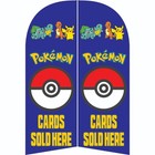 Pokemon Cards Sold Here Blue 6 Ft Double Sided Windless Swooper Feather Flag Set