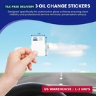 Return For Service Oil Change Stickers  400 Labels roll  Roll 2