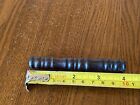 Antique 4    Turned Dark Wood Treen Sewing Needle Storage Case Bodkin Tube Holder