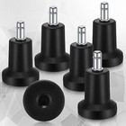 5 Pcs Bell Glides Replacement Office Chair Wheels Stopper With Adhesive Pads