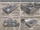 Granite Headstone Grave Marker 20x10x3 Flat Memorial Deep Engraved Free Shipping