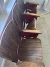 Vintage Theater Seats Set Of Three Game Room