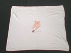 Gymboree 2001 Soft Knit Bear Baby Blanket Pink Bear 28  X 34  Euc