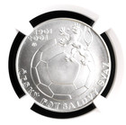 2001 Czech Republic S200k Korun Silver Coin Soccer Centennial Ngc Ms 68